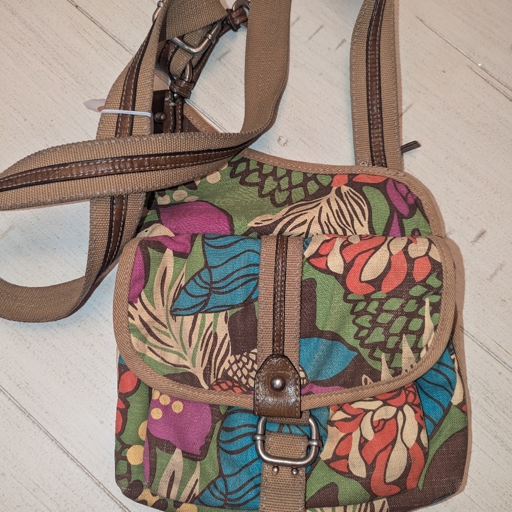 Vintage Fossil Crossbody with her key